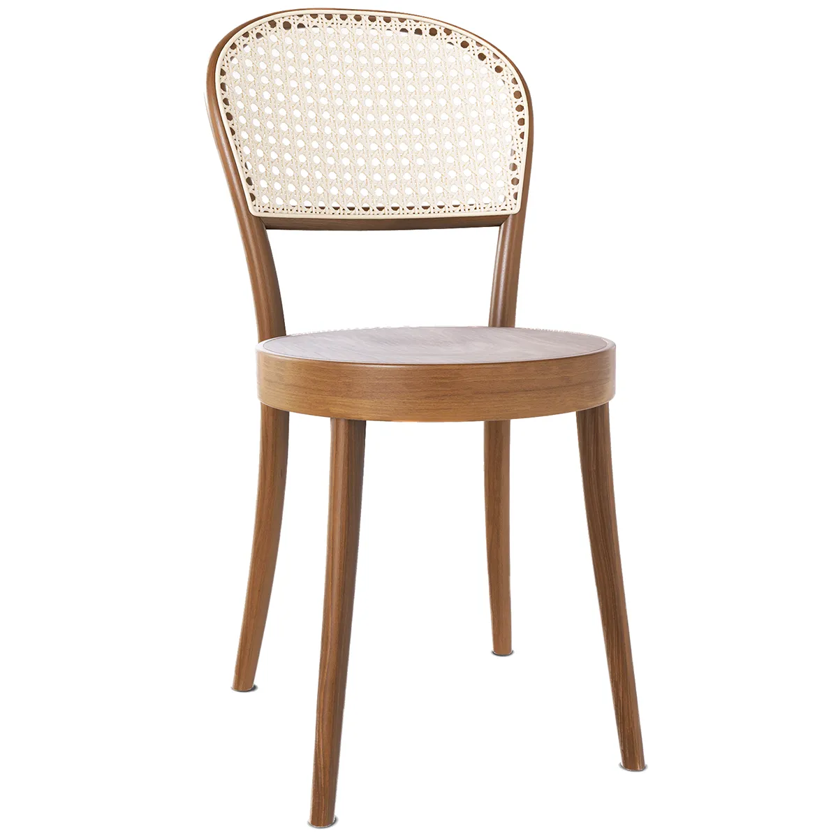 314 Wood Seat Mesh/Cane Back Chair