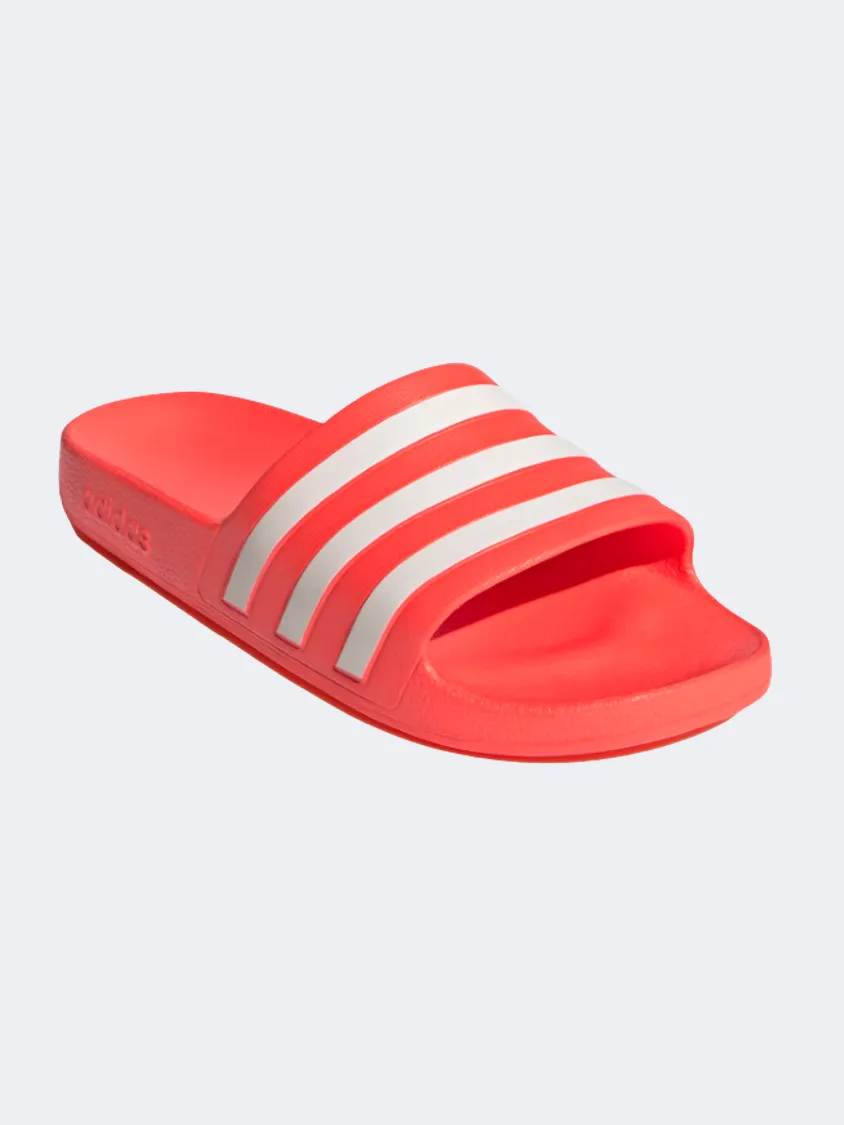 Adidas Adilette Aqua Unisex Swim Slippers Solar Red