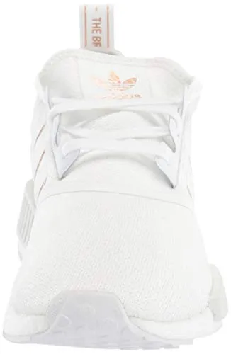 adidas Originals Women's NMD_r1 Sneaker, White/Rose Gold Metallic, 6