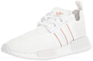 adidas Originals Women's NMD_r1 Sneaker, White/Rose Gold Metallic, 6