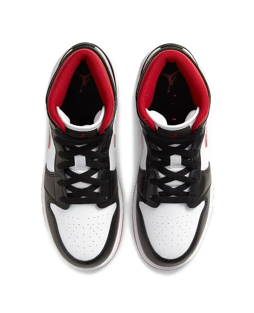 Air Jordan 1 Mid GS Black Gym Red Baby/Toddlers