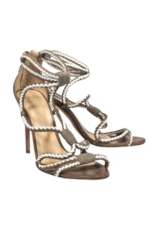 Alexandre Birman - Beige Braided Stilettos Sz 10