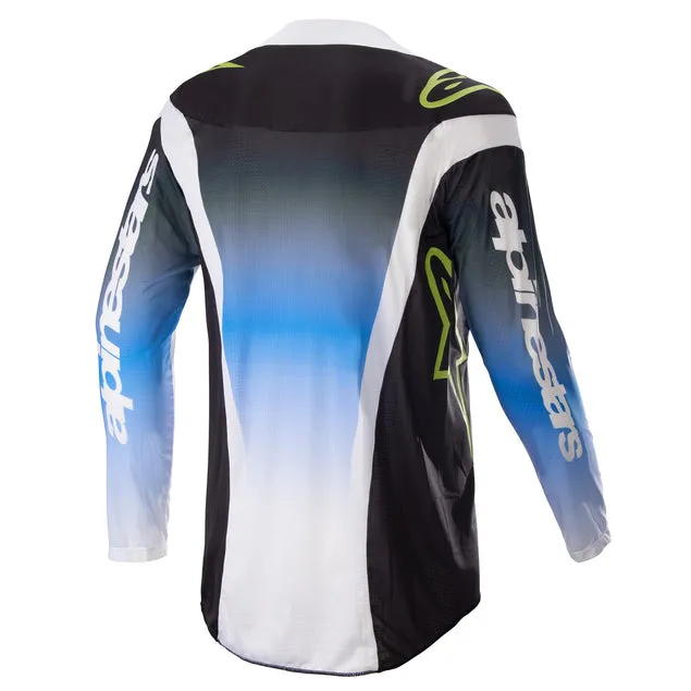 ALPINESTARS 2023 TECHSTAR PUSH JERSEY - NIGHTLIFE UCLA BLUE WHITE