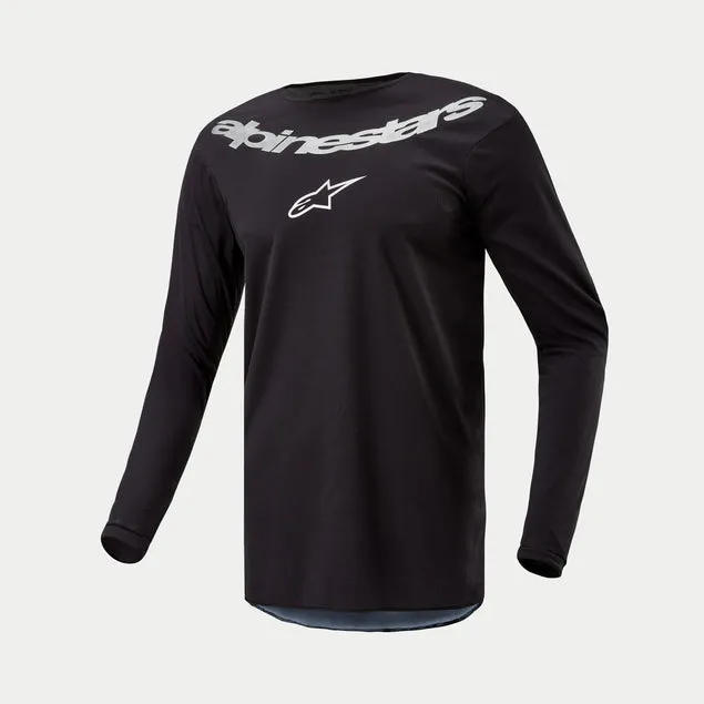 ALPINESTARS 2024 FLUID GRAPHITE JERSEY - BLACK SILVER