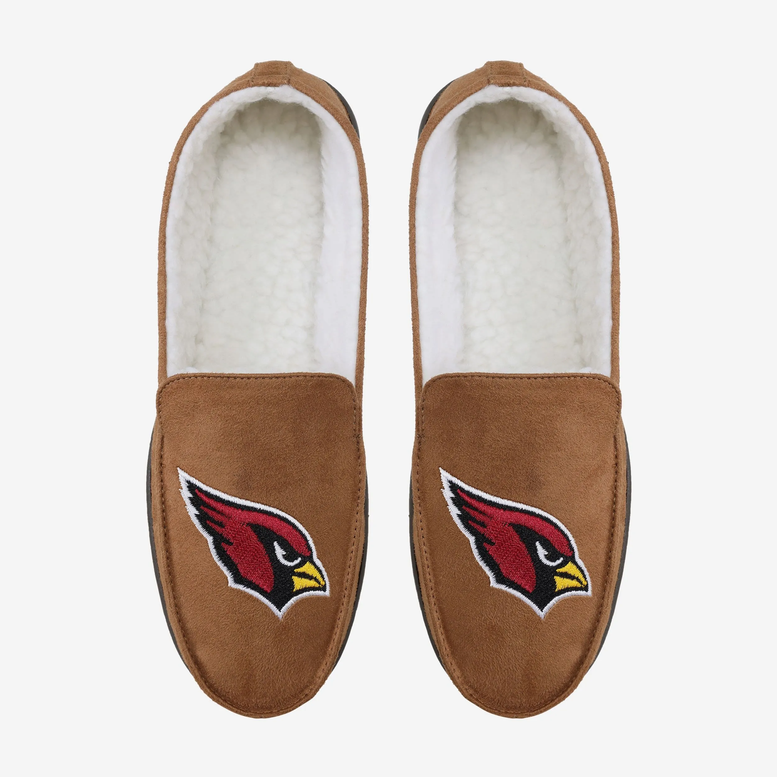 Arizona Cardinals Beige Moccasin Slipper