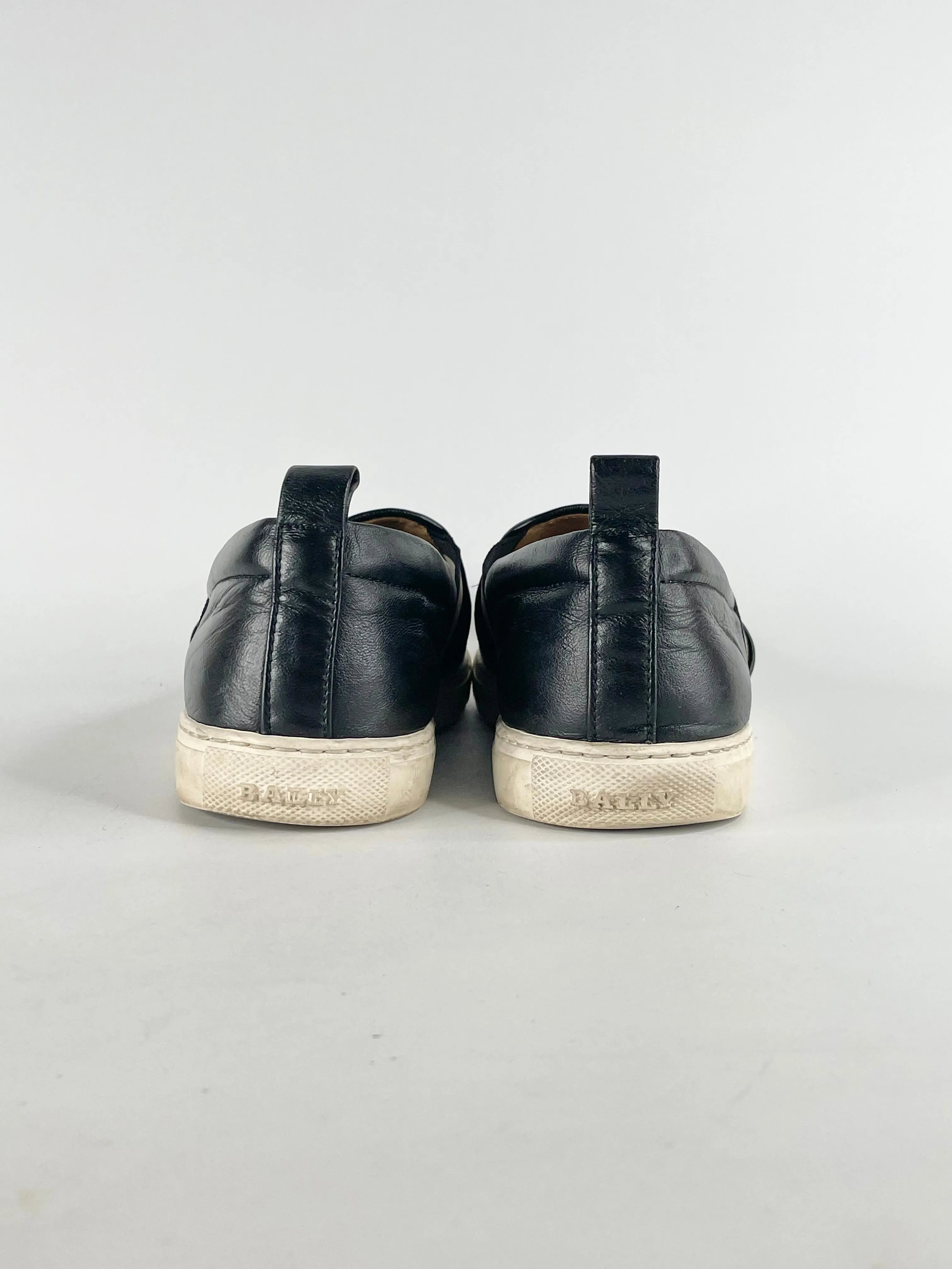 Bally Black Leather 'Henrika' Skate Shoes - EU39