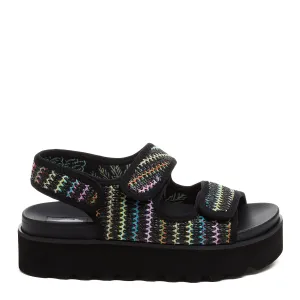 Balmy Black Multi Sandals