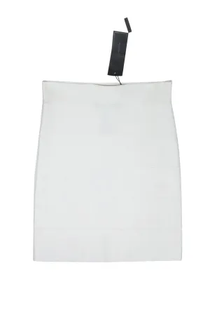 BCBG Max Azria - White "Simone" Bandage Skirt Sz M