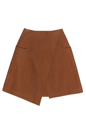 CO - Brown Cargo Wrap Skirt Sz XS