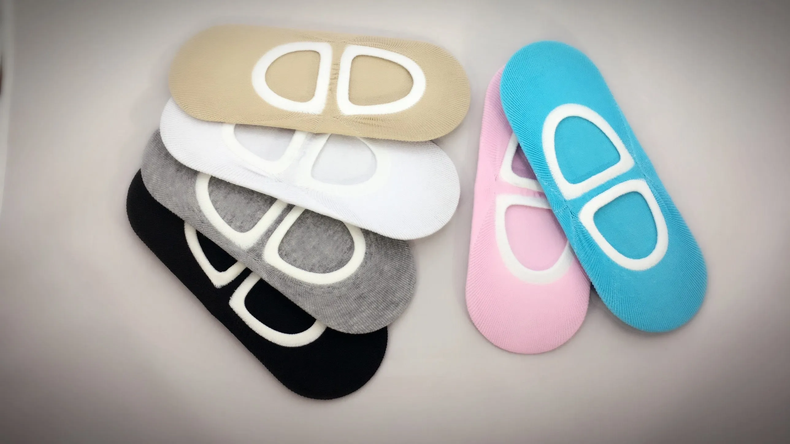 Comfy, 6 Pairs Cute Nonslip No Show Women Socks