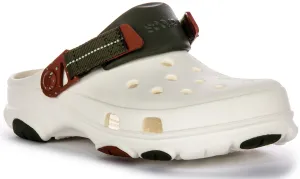 Crocs All Terrain Clog In White Green