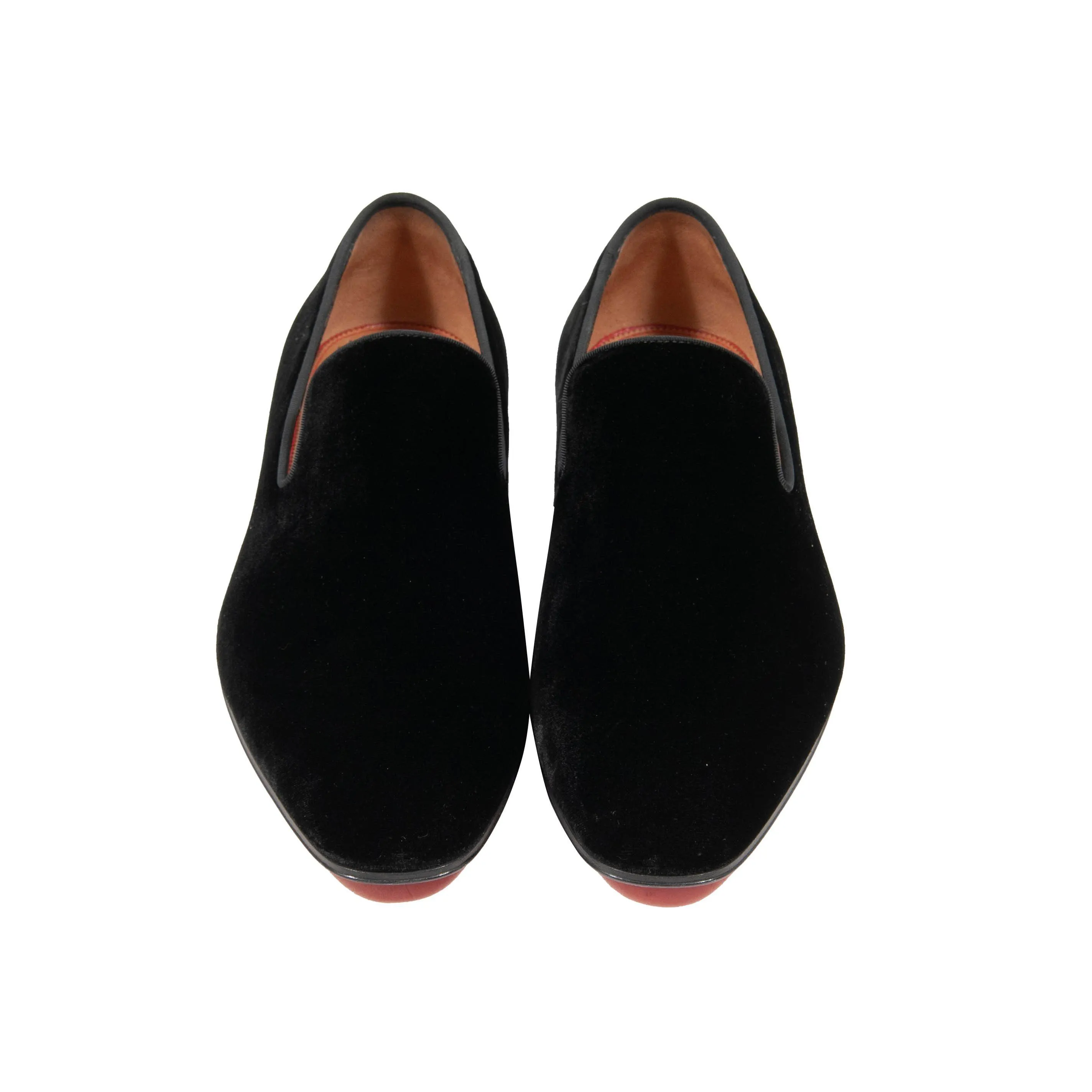 Dandelion Flat Velvet Loafers (Black)