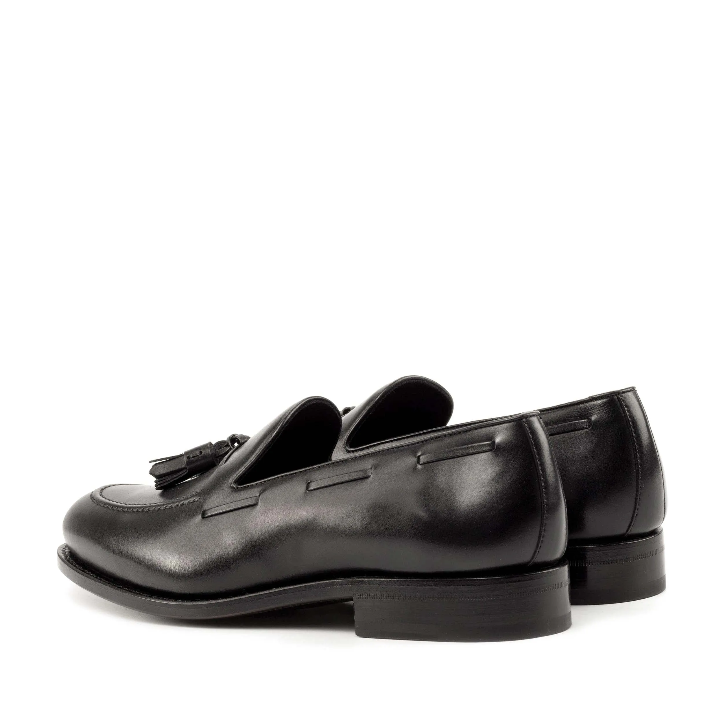 DapperFam Luciano in Black Men's Italian Leather Loafer