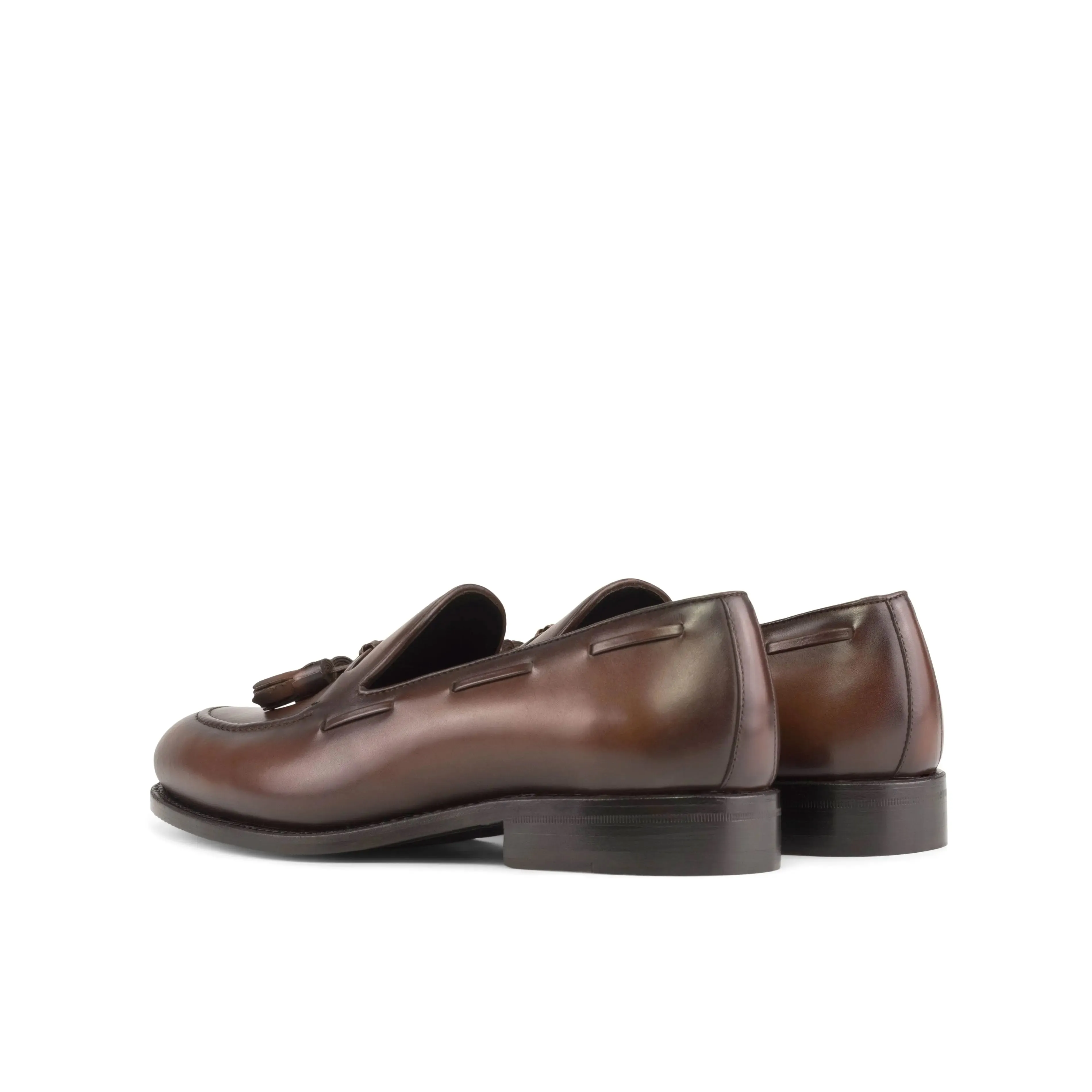 DapperFam Luciano in Med Brown Men's Italian Leather Loafer