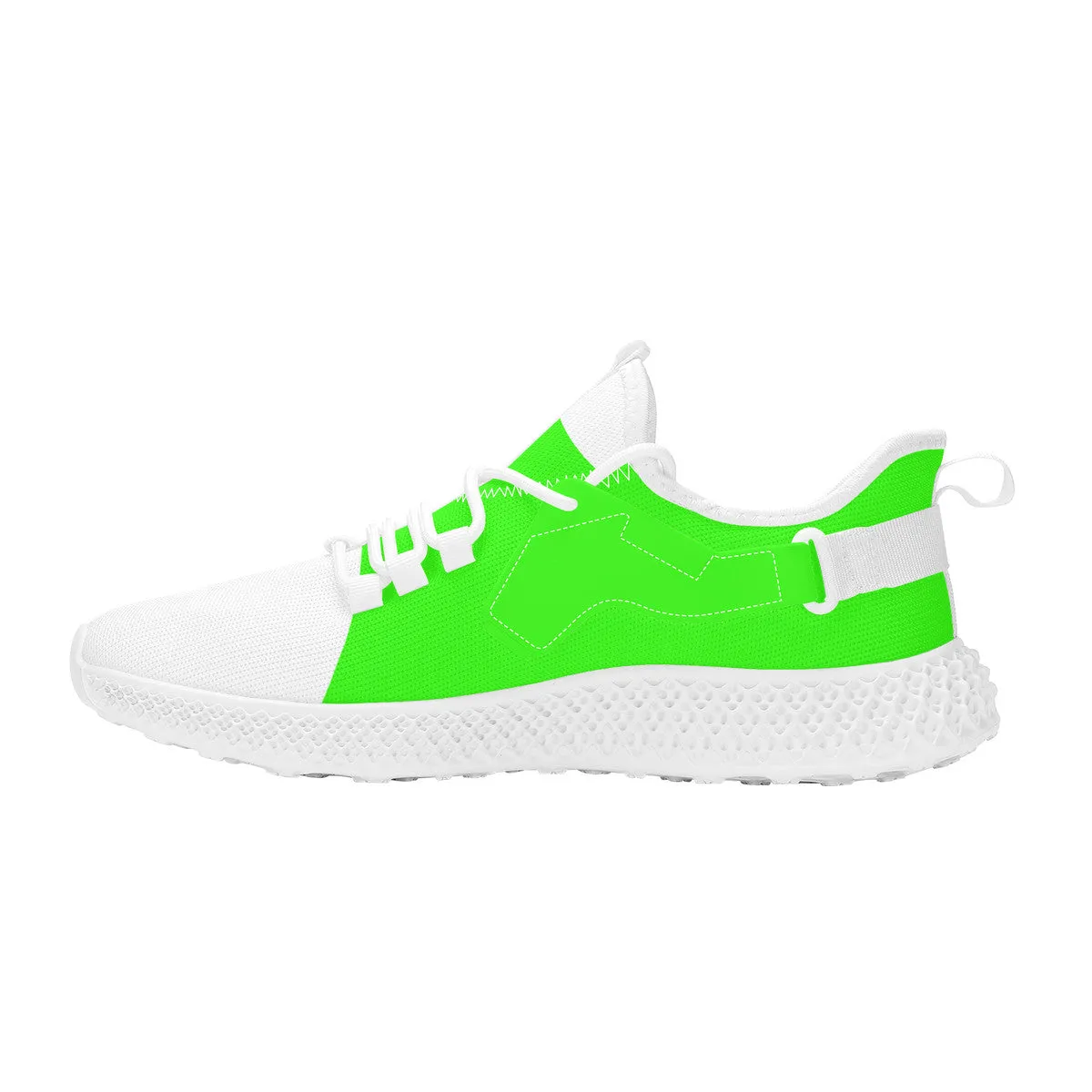 DCYG White & Neon Green NP5 Mesh Knit Shoes .Mens up to size 11 only