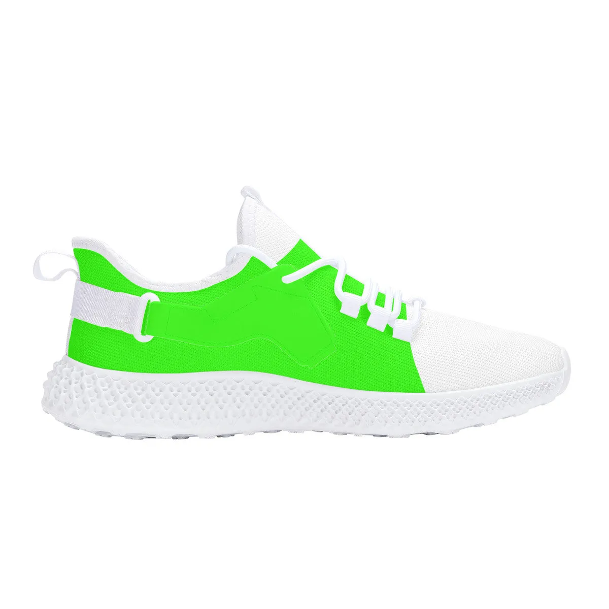 DCYG White & Neon Green NP5 Mesh Knit Shoes .Mens up to size 11 only