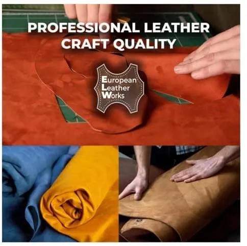 ELW Chap Splits Suede 4-5 oz (1.6-2mm) Pre-Cut Piece - Split Leather Cowhide - Prime AB Grade Quality - Perfect For Auto, Garments, Chaps, Bags, Vest, Aprons, Saddles, Moccasins