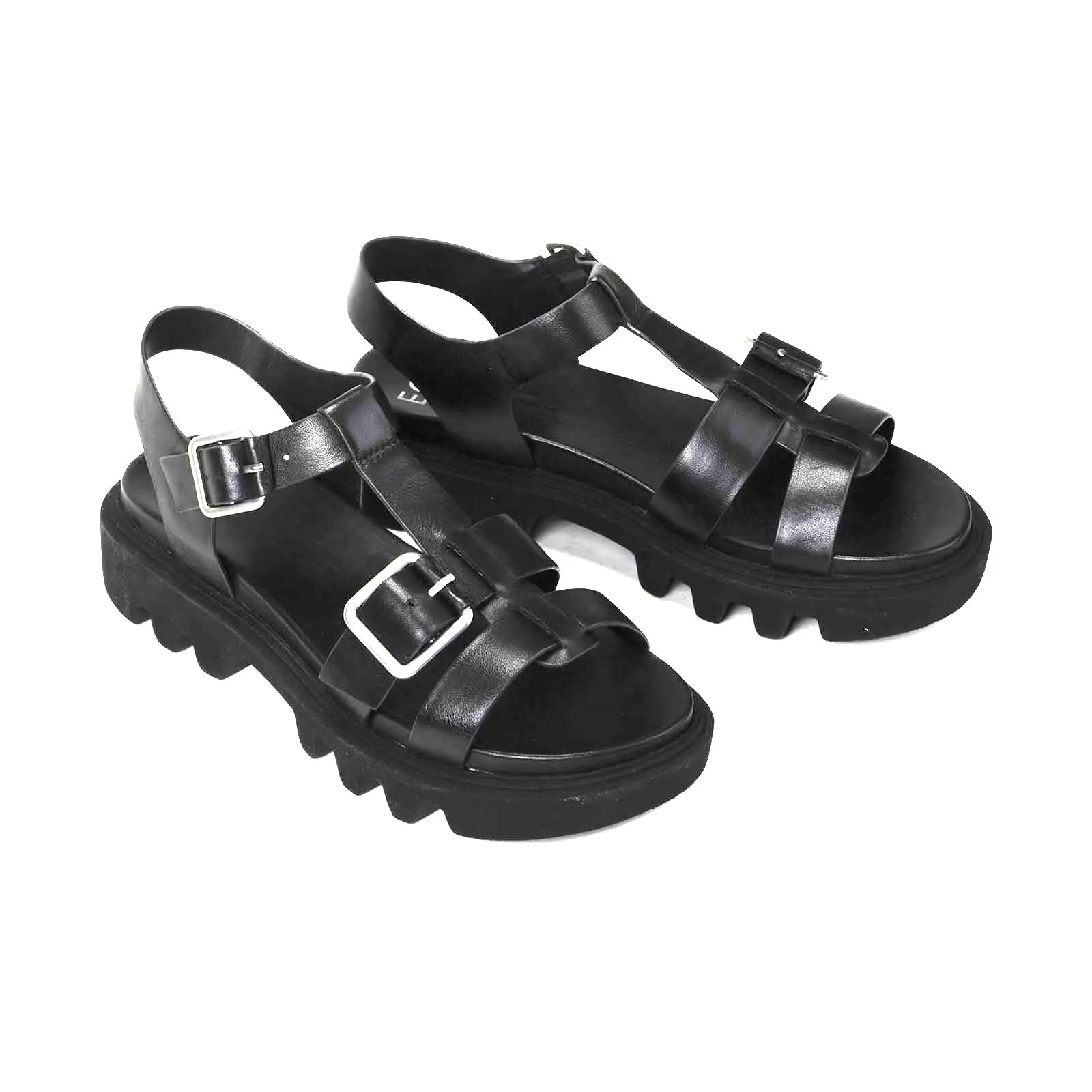 FLIC LEATHER SANDALS