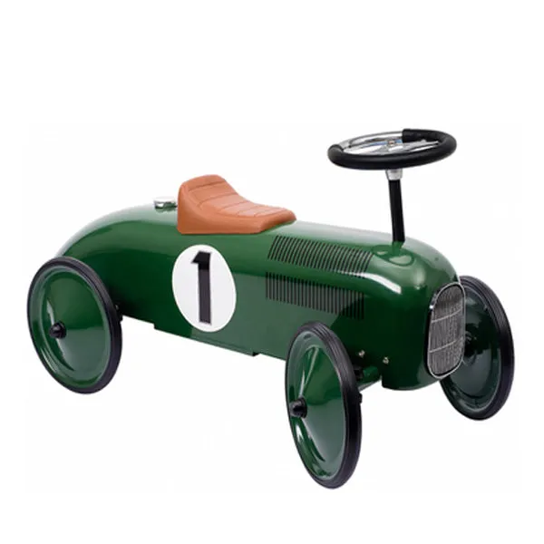 Goki Classic Ride On Metal Car - Green