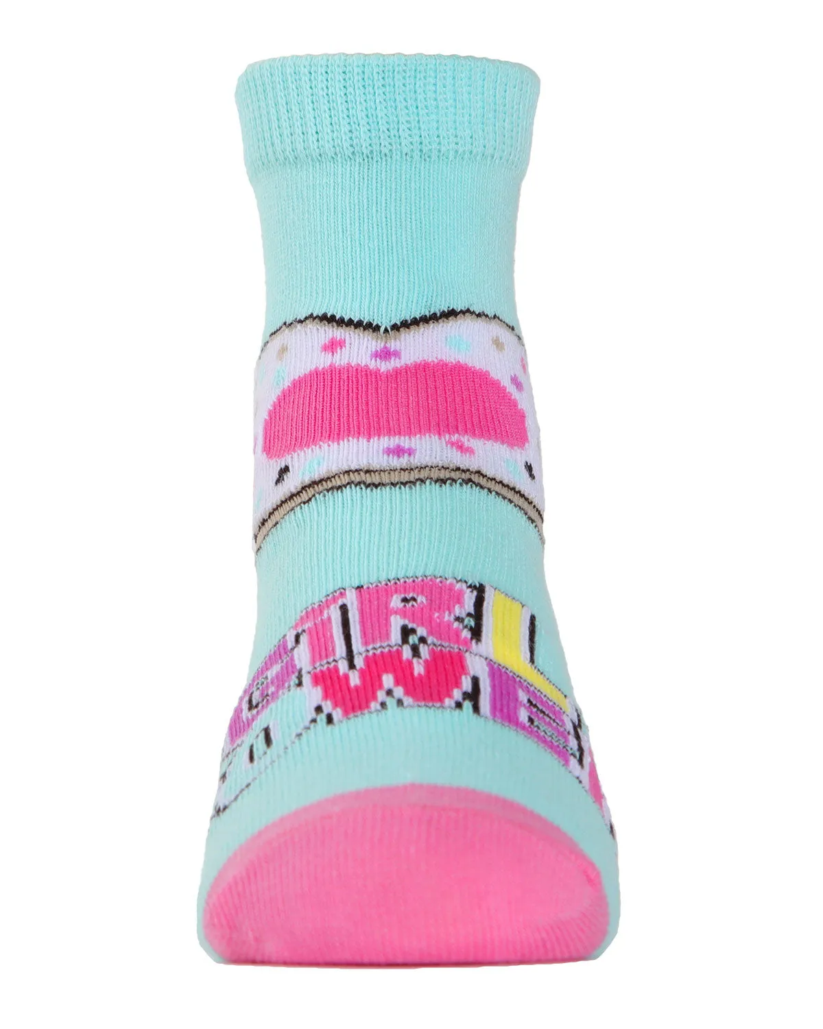 Ice Cream Girls Cotton Blend Ankle Socks 3-Pack