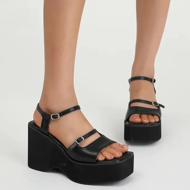 Joskaa 2024 New Chunky Sandals Backless