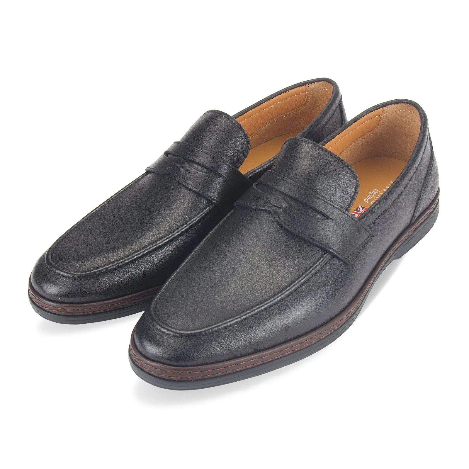 Karl mens two-tone formal Penny Loafer