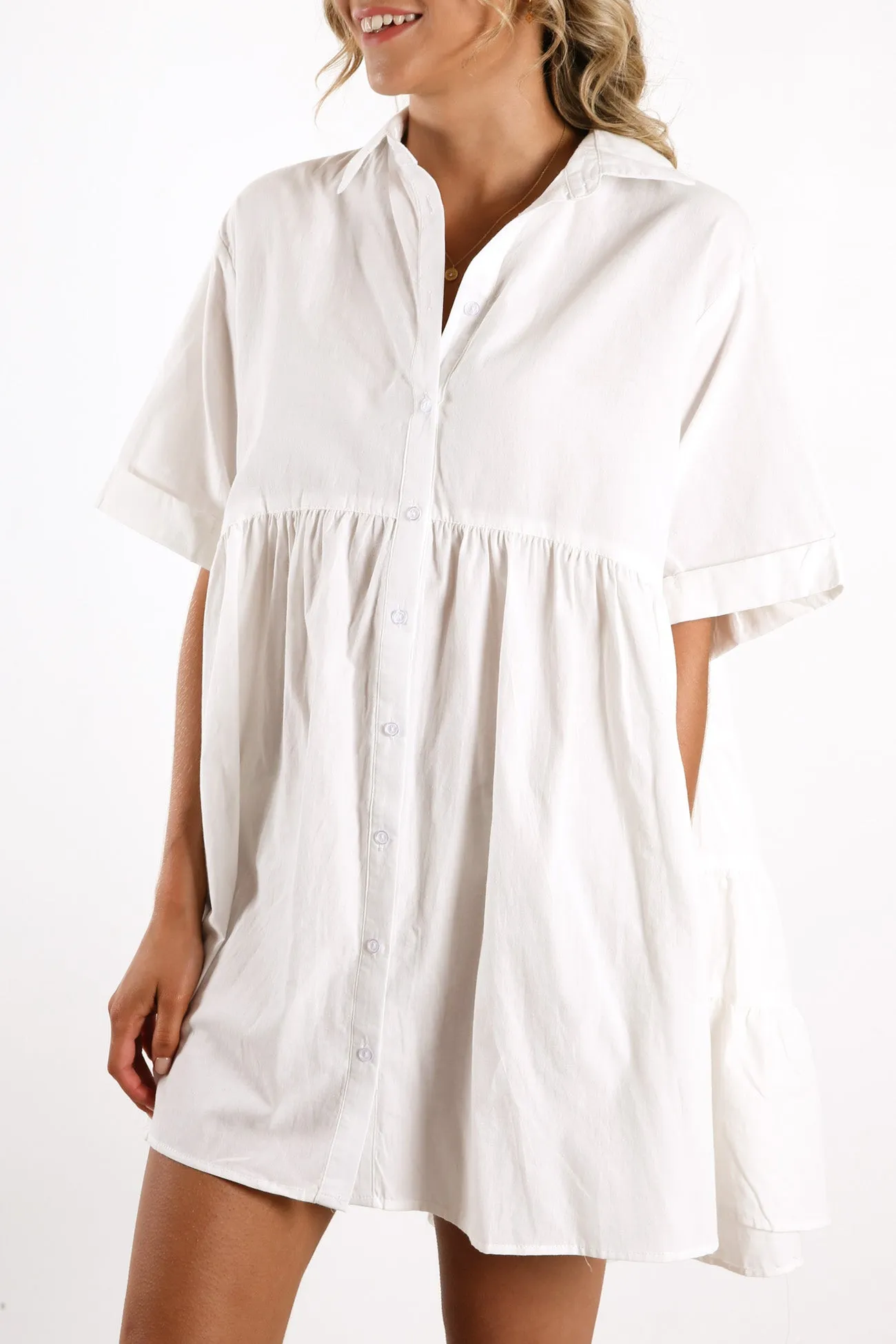 Kasper Dress White