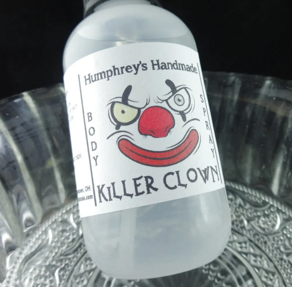 KILLER CLOWN Body Spray | Cotton Candy Scent | All Natural Perfume