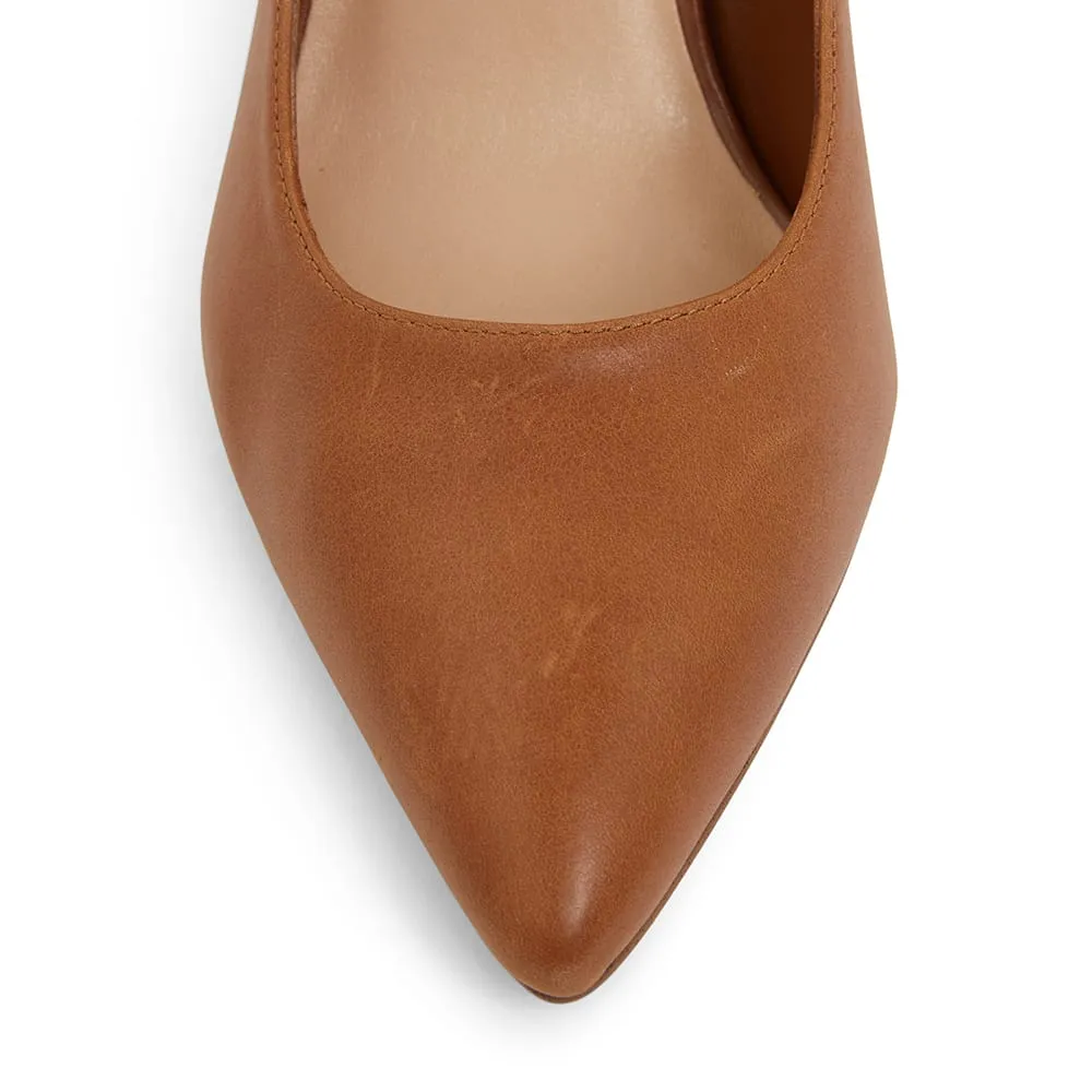 Lyric Heel in Cognac Leather