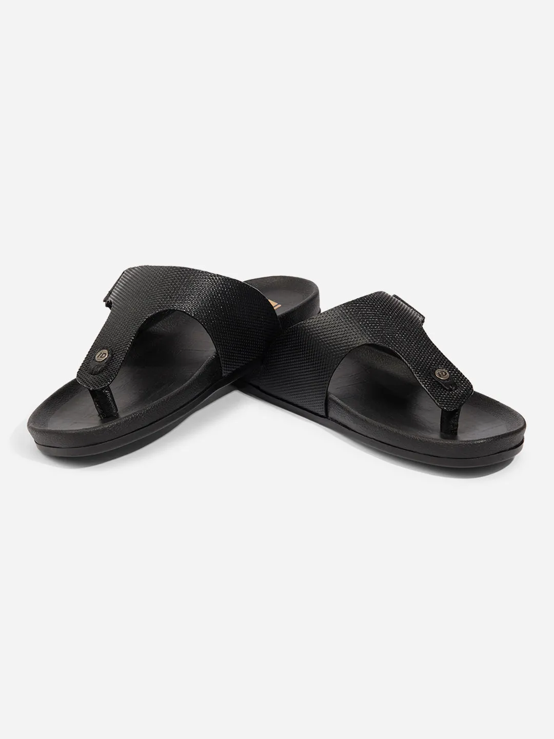 Men Black Sandal / Slipper (ID4227)