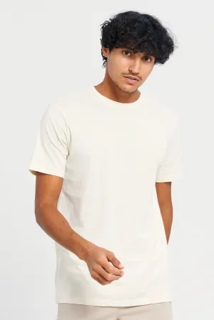 Men Ivory Basic T-Shirt