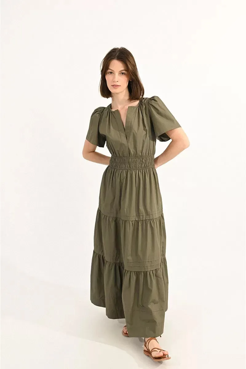 Molly Bracken Summer Khaki Dress