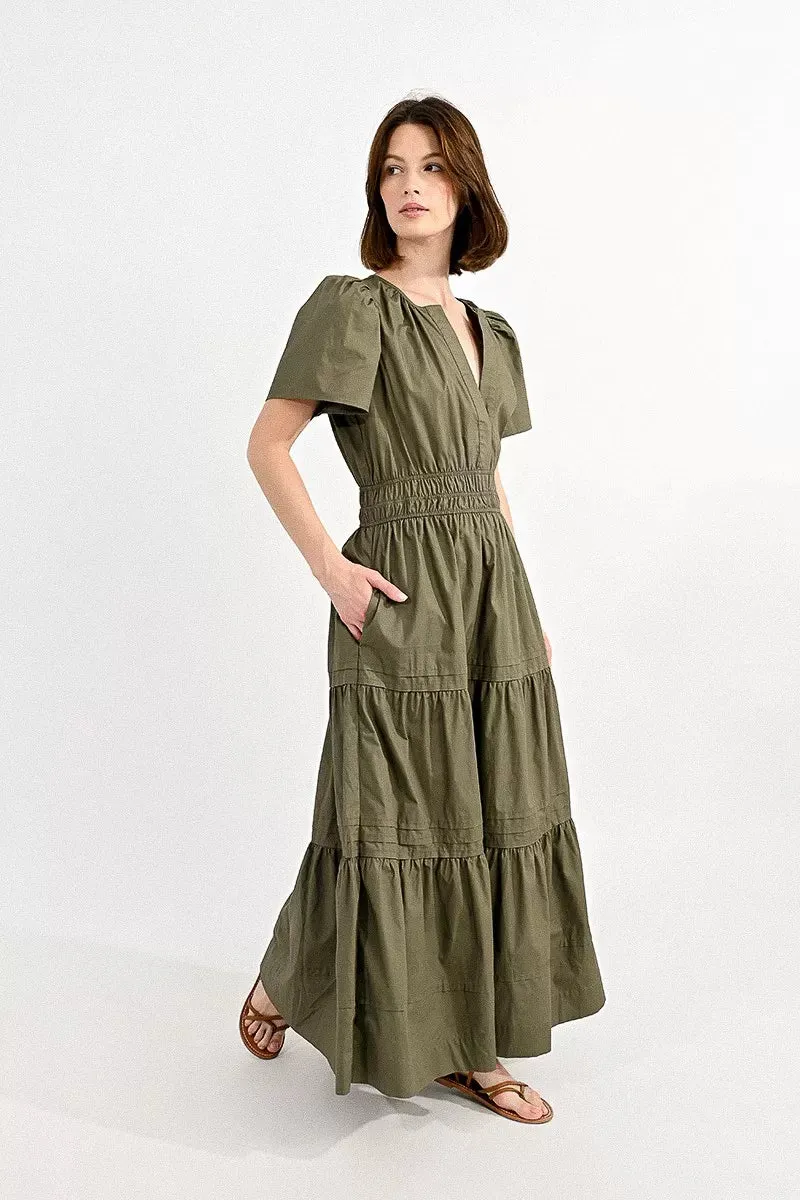 Molly Bracken Summer Khaki Dress