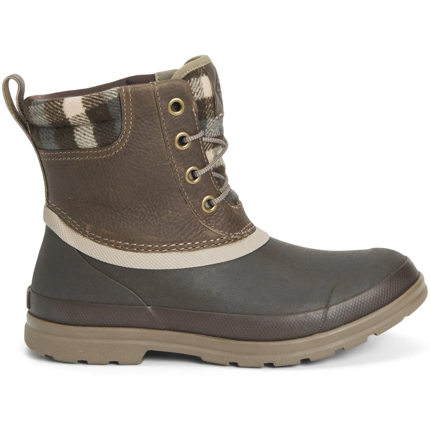 Muck Women's Originals Duck Lace Waterproof Duty Boot- Brown- ODLW-109