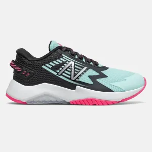 New Balance White Mint Rave Run Youth Sneaker