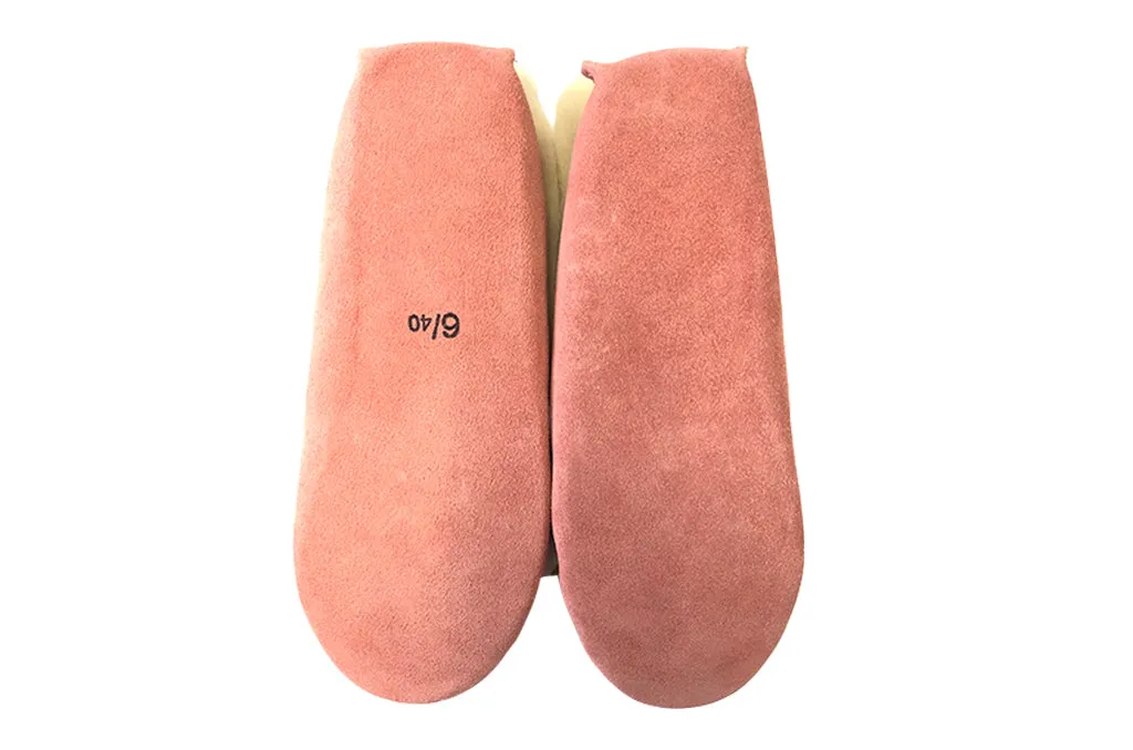 Pink Ladies Moccasins Soft Sole