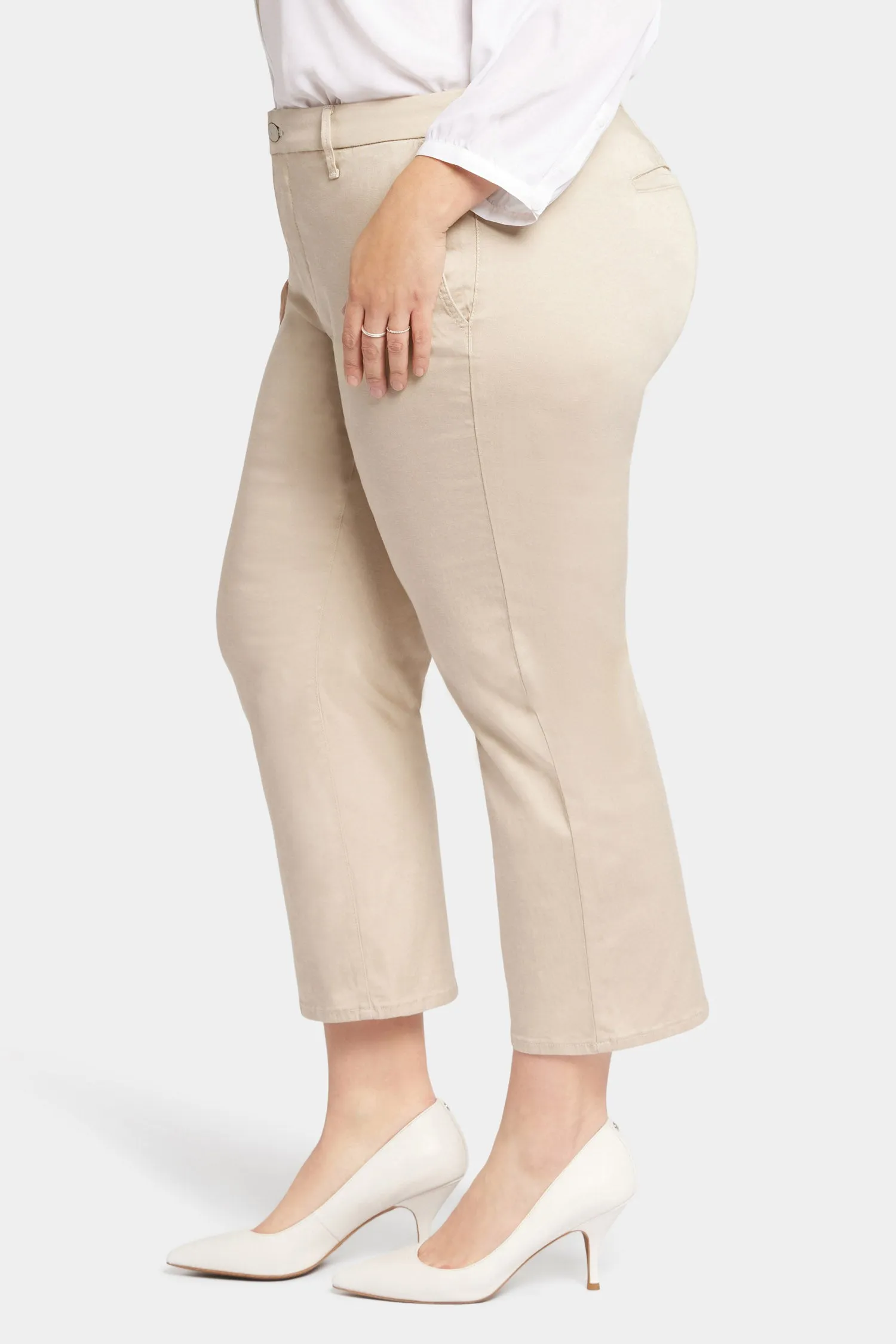 Piper Trouser Pants In Plus Size - Feather