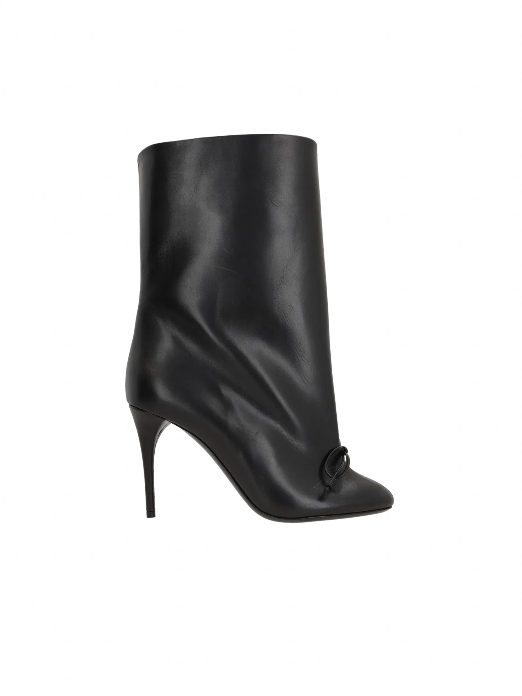 Smooth Leather Ankle Boots