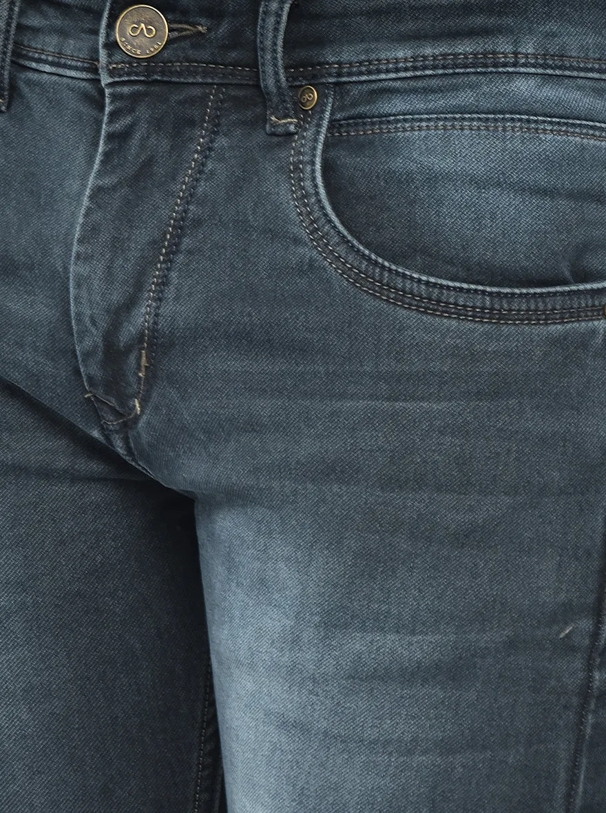 Steel Blue Washed Slim Fit Jeans | JadeBlue