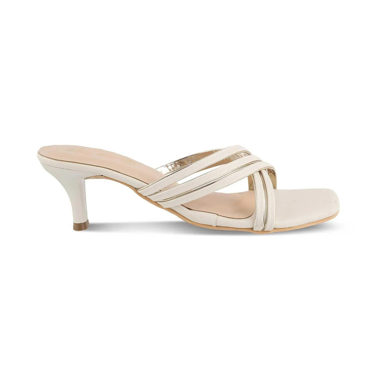 The Natty Beige Women's Dress Heel Sandals Tresmode