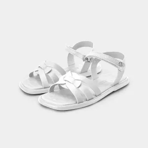 White basic sandal