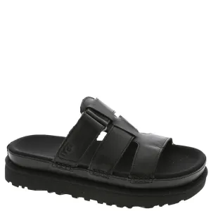 Women's Shoes UGG GOLDENSTAR SLIDE Leather Sandals 1154652 BLACK