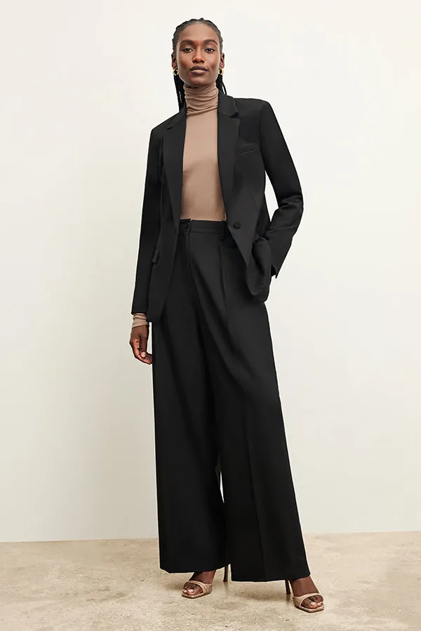 Zuri Pant - Washable Wool Twill :: Black