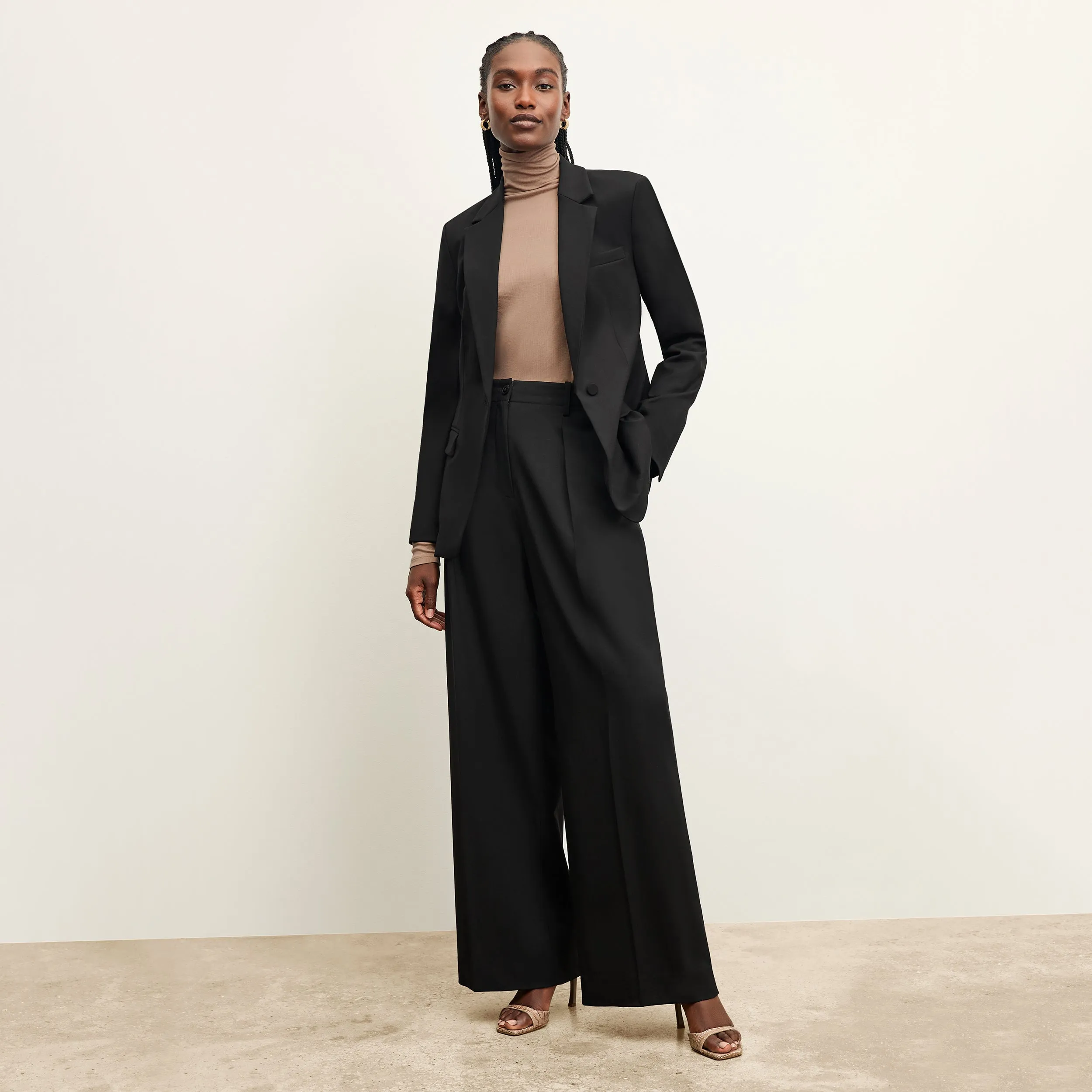 Zuri Pant - Washable Wool Twill :: Black