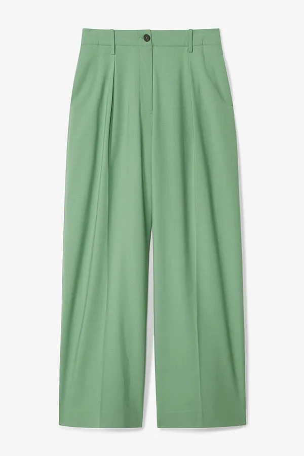 Zuri Pant - Washable Wool Twill :: Parisian Green